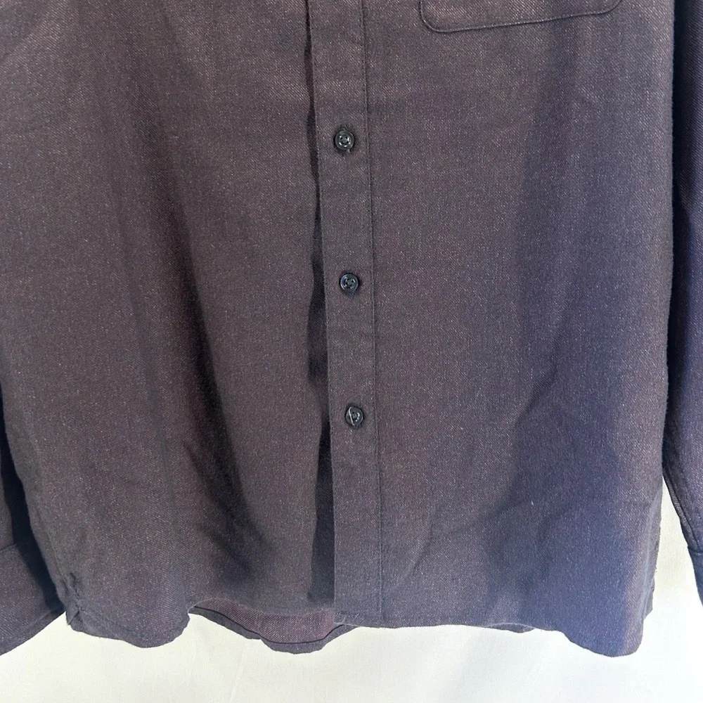 The North Face Men’s Burgundy Thermocore Flannel Button Down Shirt Medium
